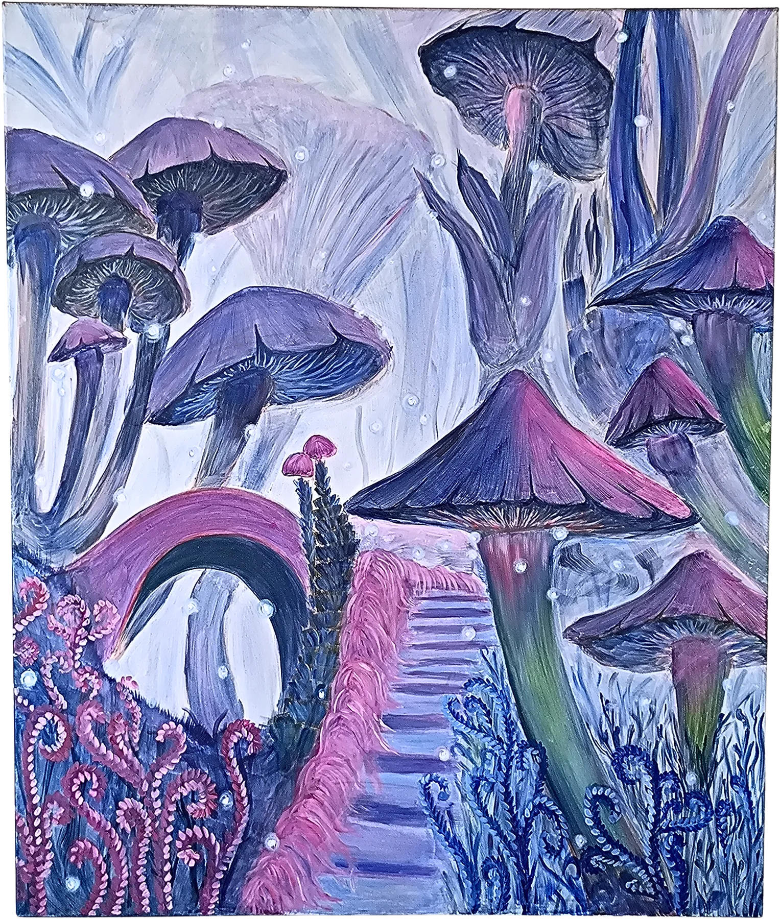 Mundo onírico, óleo sobre tela